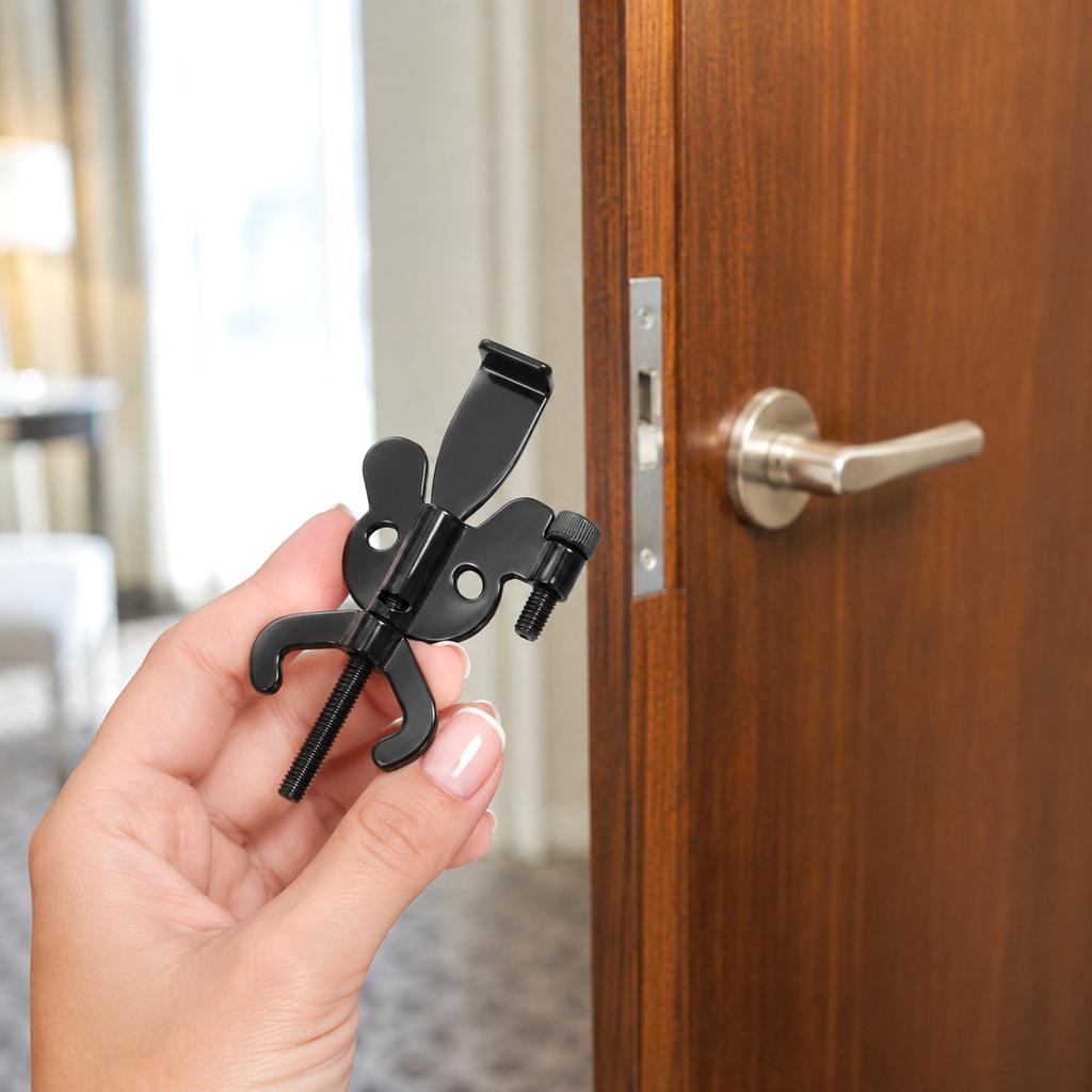 Tragbare Schmetterlingstür für Hotelreisen, Türstabilisator für allein lebende Frauen, Zuhause