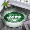 New York Jets2 Round Area Rug,Carpet Rug for Living Room Bedroom Sofa Playroom Decor,Non-slip Floor Mat