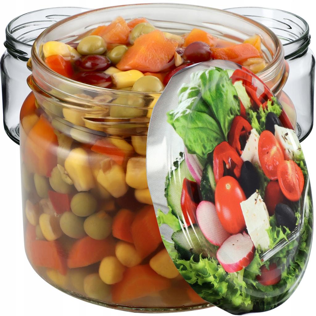 KADAX Sonka 330ml Preserve Jars 10pcs 82mm + Lids