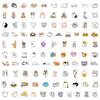 100 Kätzchen Doodle Aufkleber Koffer Auto Notizbuch Kühlschrank Wasserbecher Wasserdichte Dekorative Aufkleber