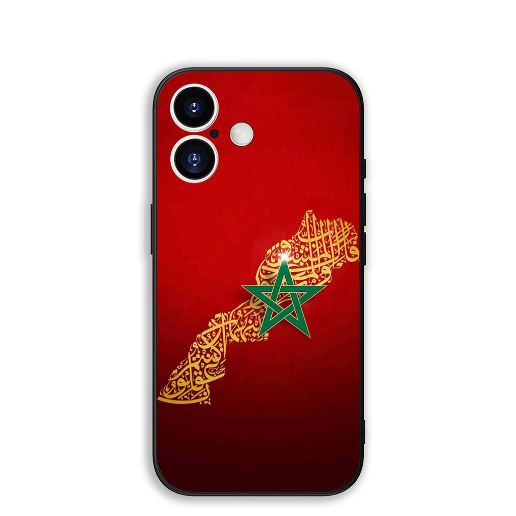 Casing for Motorola Moto Edge 70 60 Fusion Stylus NEO Pro G56 G96 G04 G05 20 E20 E32 Protective Cover Phone Case Morocco Flag