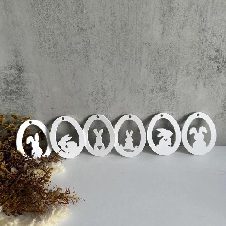 Crafters' Delight Silicone Mold for DIY Crystal Easter Rabbit Pendant for Kids