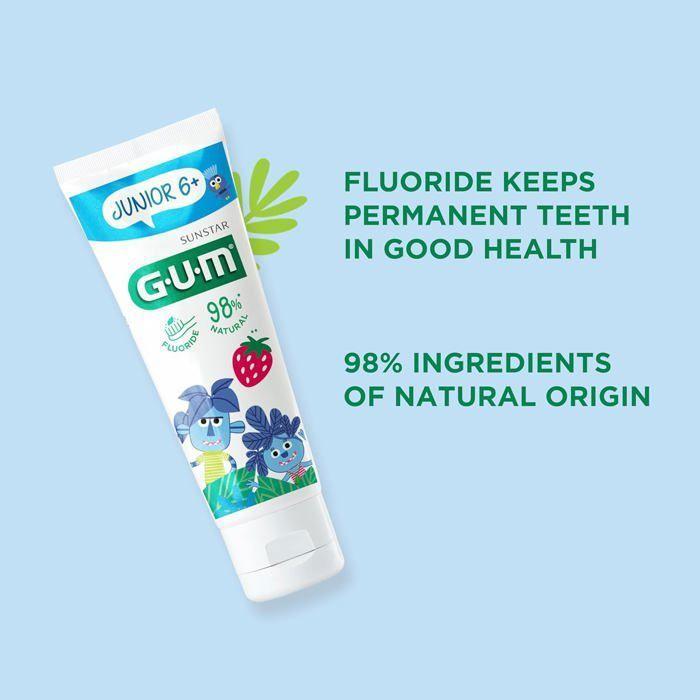 Toothpaste - Gum - Junior - 50ml - Fluoridated - Paraben-free