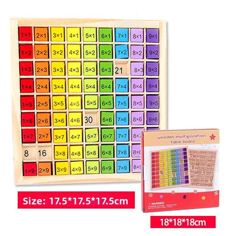Holz Multiplikationstabelle Blöcke Pädagogisches Spielzeug Für Kinder Zum Erlernen von Mathe-Fähigkeiten