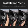 Suitable for Citroen Breathable Leather Steering Wheel Cover with Segmented Quick-Release Design, Non-Slip and Durable, for Models Such as C3, C4 X, B