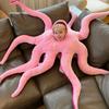 New Cute Giant Octopus Funny Role Play Children Halloween Stage Role Play Costume Pink Cushion Christmas Pillow Bodysuit
