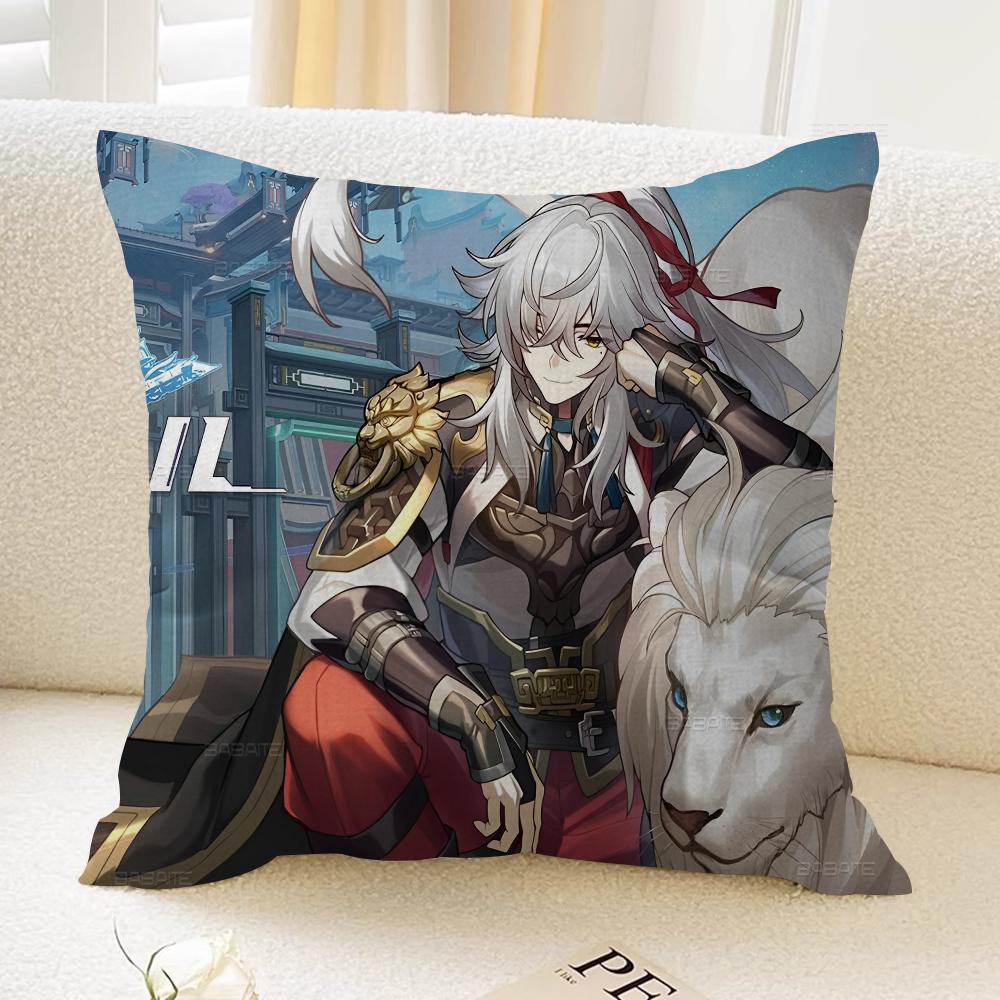 Federe per Cuscini Honkai Star Rail Biancheria da Letto Decorativa per la Casa Copricuscino Decorativo Matrimonio Federa per Cuscino Super Morbida