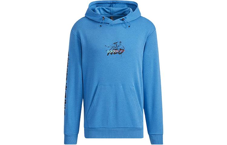 Adidas Neo Sweatshirts Men s Blue Hooded Moderate Regular HH8981 M