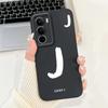For Realme C71 2025 Case RMX5303 Cover Cute Lucky Initial Letters Soft Silicone Lens Protective Covers For RealmeC71 C 71 Bumper