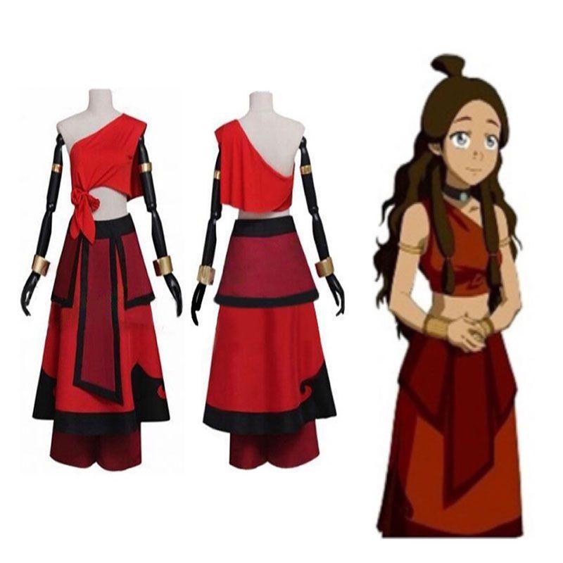 Enchanting Avatar The Last Airbender Katara Women's Cosplay Costume Halloween Dress