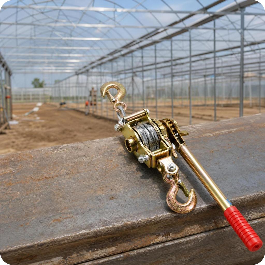 Manual Ratchet Wire Rope Tensioner Anti-Non-Return Tightener