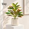 Artificial Botanical Decor for Living Space Banyan Tree Branch, Realistic Green Ivy Plant Home Office Decor, Decorative Plants Bedroom Nightstand