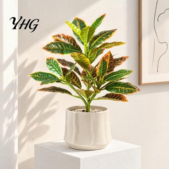 Artificial Botanical Decor for Living Space Banyan Tree Branch, Realistic Green Ivy Plant Home Office Decor, Decorative Plants Bedroom Nightstand