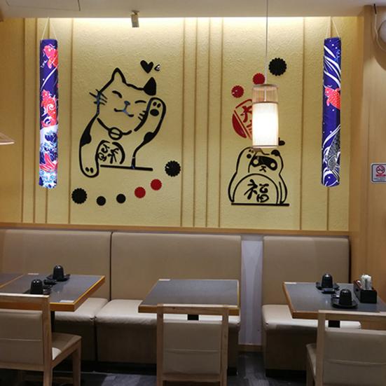 Hanging Ornament Good Delicate Texture Fabric Hanging Decoration Fish Windsock Banners Hanging Flag Streamer Windsock Flag for Restaurant