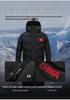 Men's Long Fleece-Lined Cotton Winter Training Coat for Students