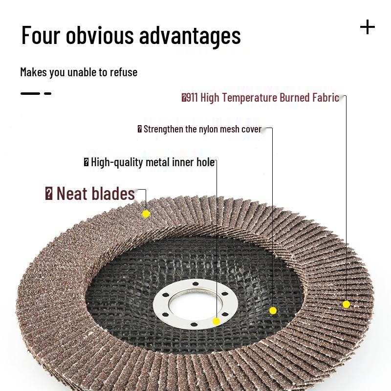 Flap Disc Grinding Wheel for Angle Grinder - 125/150/180mm, Metal & Stainless Steel Sandpaper