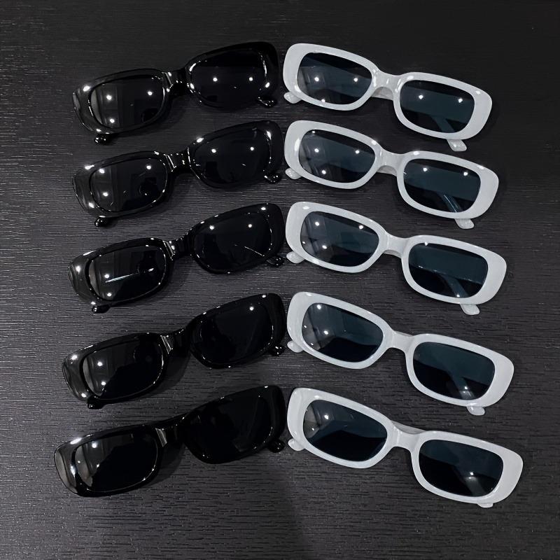 10 Pairs of Neutral Retro Black and White Oval Small Frame Fashionable Glasses Suitable for Holiday Party Decoration