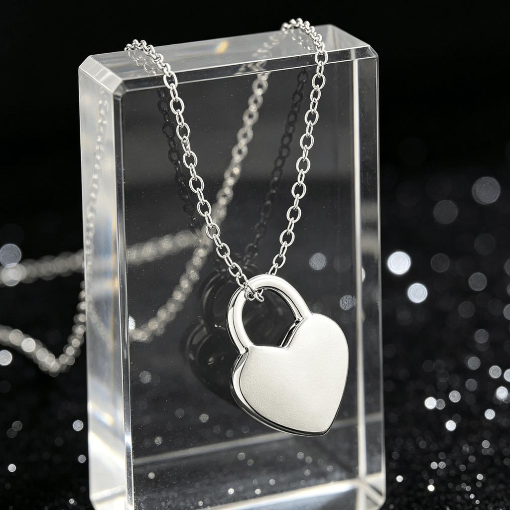 Hochwertige 925 Sterling Silber Glücksherz Schloss Halskette für Damen Mode Nischenschmuck Hochzeit Verlobung Feiertagsgeschenke