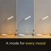 6W LED Table Lamp, with 3 Grade Dimming, Flexible Gooseneck Design, LED Portable Desk Lamp for Study, 3 in 1 Color Changing