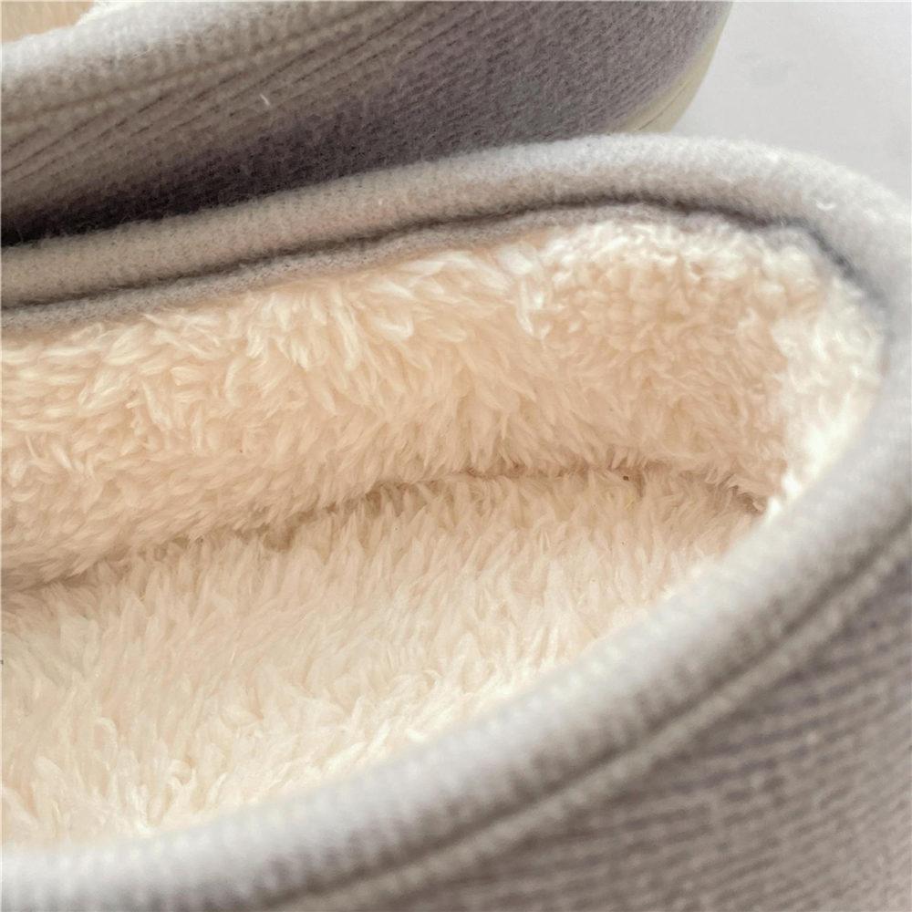 Women Memory Foam Slippers Adjustable Closed Toe Swollen Feet Slippers Comfortable House Indoor Outdoor Shoes with Rubber Sole