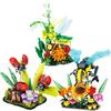 Flor Técnica Inseto Joaninha Abelha mel Abelha Louva-a-Deus Blocos de Construção Animal Pássaros Inseto Criativo MOC Brinquedos
