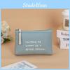 Yz-21 Pure Color Alphabet Canvas Cosmetic Bag Multi-functional Fabric Zipper Clutch Student Change Id Mobile Phone Bag