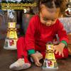 LED Weihnachten Harz Kleine Haus Ornamente Leuchtender Harz Glockenturm