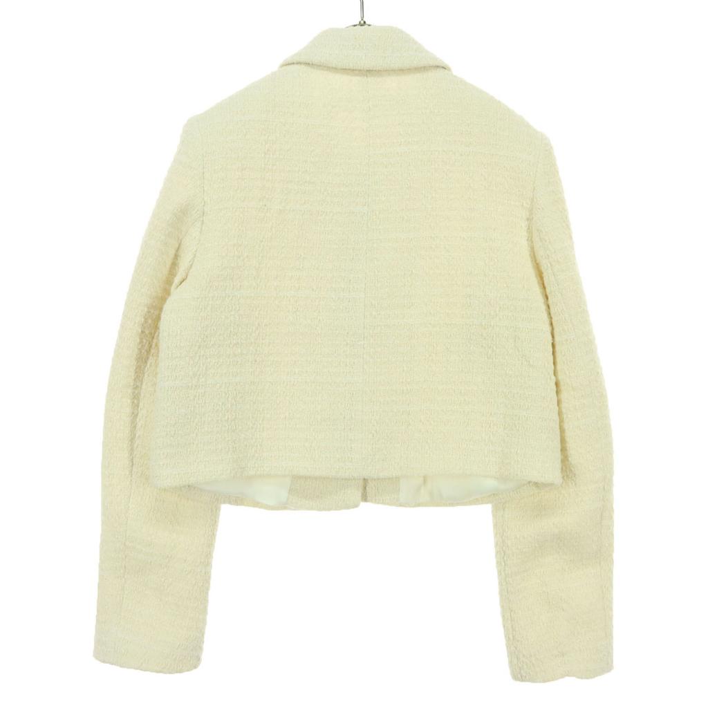 Beauty products ZARA Long sleeve Tweed jacket XS Ivory ribbon Women Used