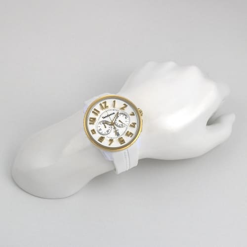 Tendence Gulliver Round Chronograph Watch, 51mm, White Dial, Stainless Steel, Mineral Glass, Quartz Movement, TY046019