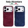Hochwertige Alcantara Magnetische Leder Handyhülle Supercar Gleiche Wildlederhülle für IPhone 18 17 Pro Max Stoßfest Kratzfest Schutzhülle