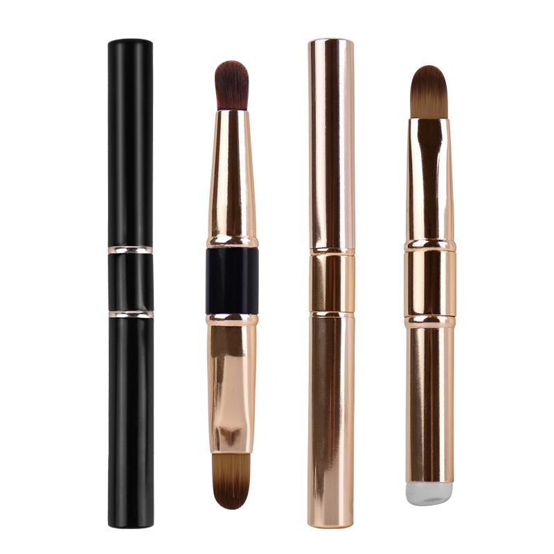 

Portable Dual-Ended Lip/Eyebrow Brush - Beginner Makeup Tool