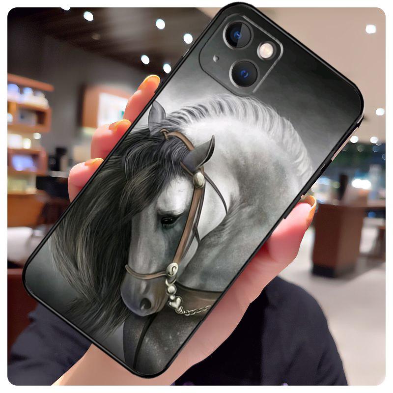 Domineering Cool Horse Case For iPhone 16 14 15 Pro Max 12 13 Mini 11 15 Pro Max Plus X XS Max XR Phone Cover