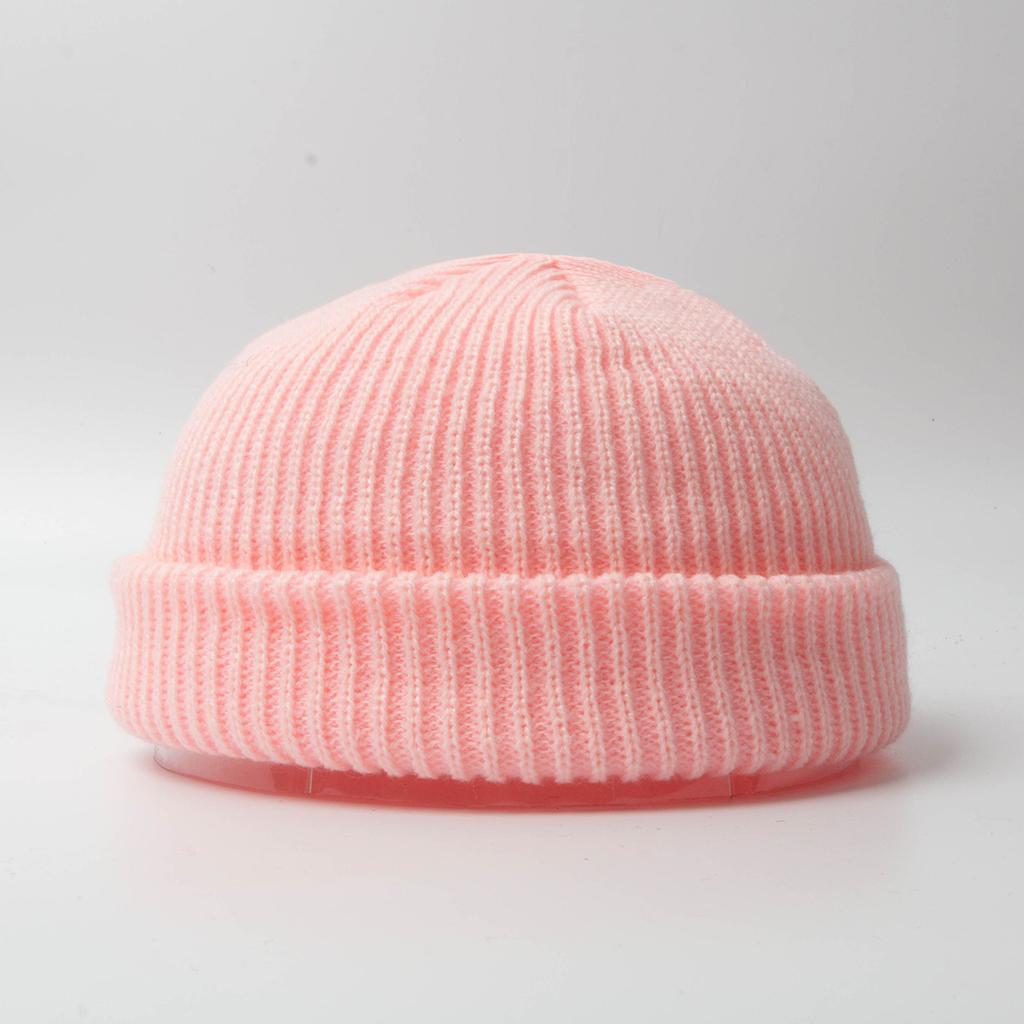 Fisherman Beanie Hats for Men Women Knit Trawler Skull Cap Watch Bonnets Spring Fall Short Stylish Plain Rolled Cuff Skullcaps