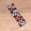 Designer Jasper ,Rhodonite GarnetGemstone Silver Jewelry Bracelets 7-8''