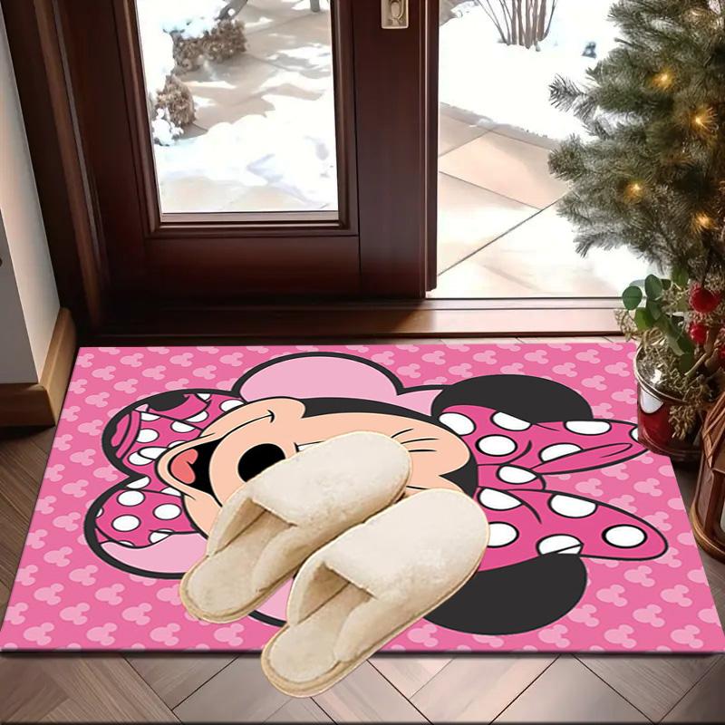 Pink Mouse Artwork Printed Area Rug for Office, Chair Rug, Decorative Carpet Floor Mat, Large Size Fan gifts Christmas gifts