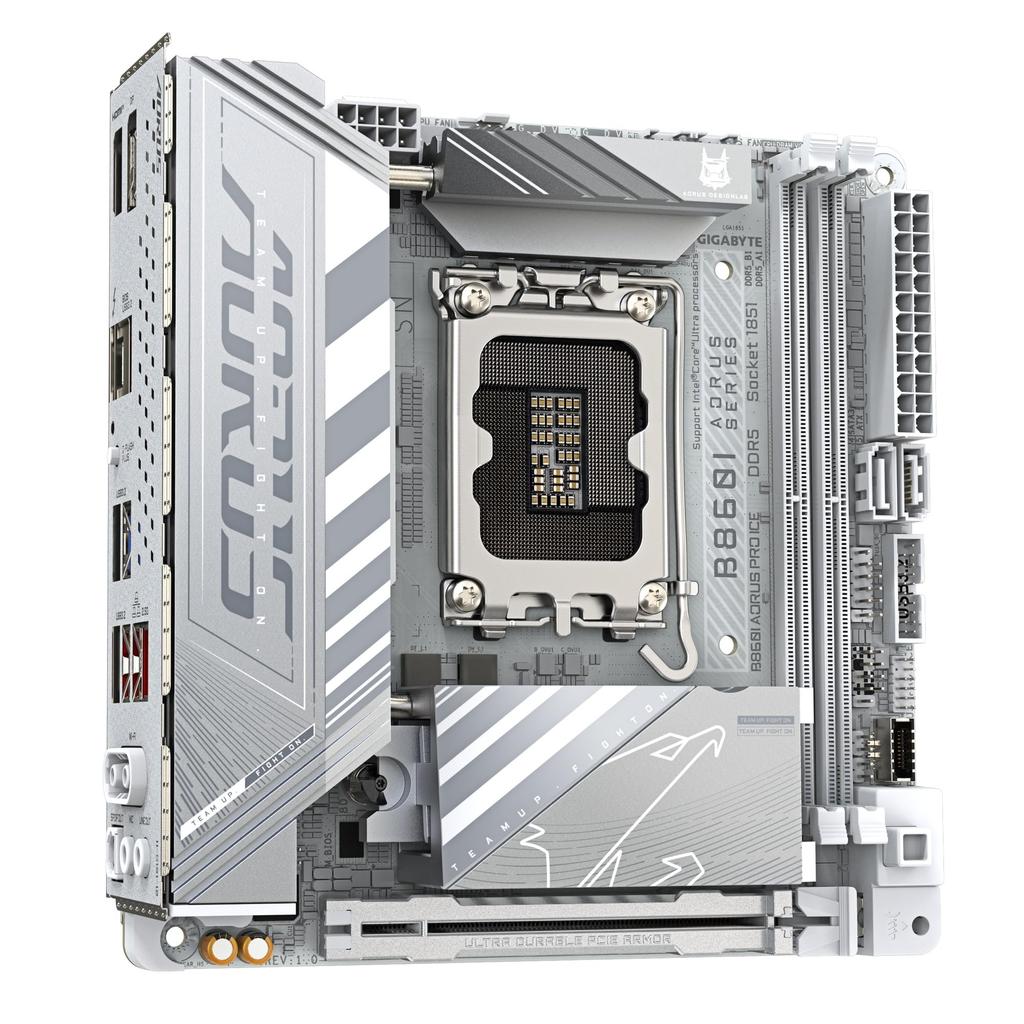GIGABYTE B860I AORUS PRO ICE Intel White Gaming-Mainboard MB6672 - Mini-ITX