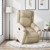 Recliner Chair with Lift Assist Cream Fabric