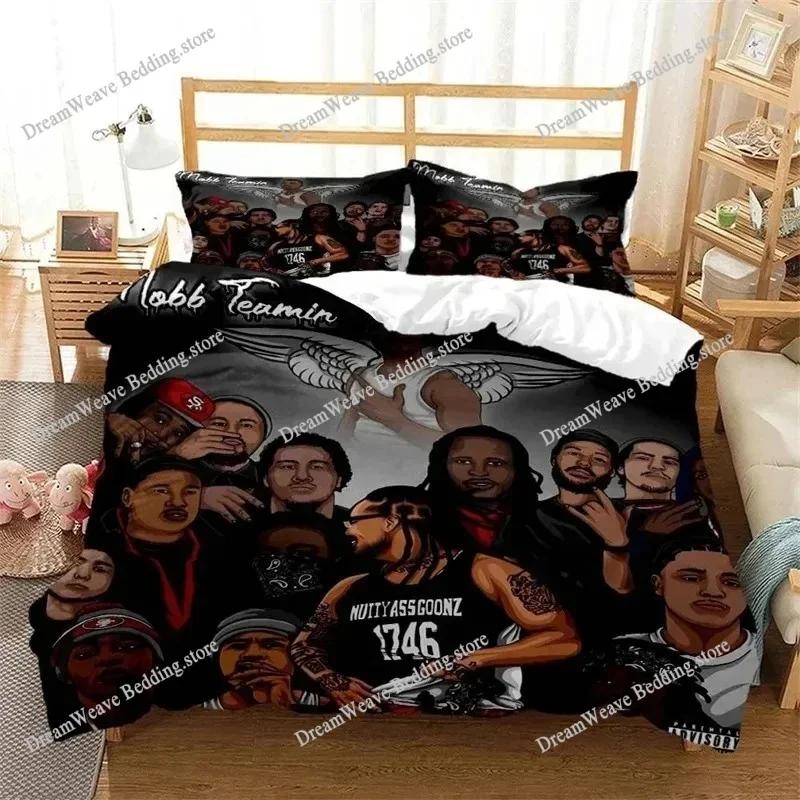 Hiphop Rapper Bedding Set Duvet Cover 3d Bedding Fashion Design Decoration King Duvet Cover Set Double Bed Set Bedding Sets