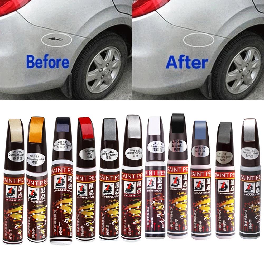 Car Paint Scratches Repair Pen Brush Waterproof Paint Marker Pen Car Tyre Tread Care Automotive Maintain Black White Red Silver