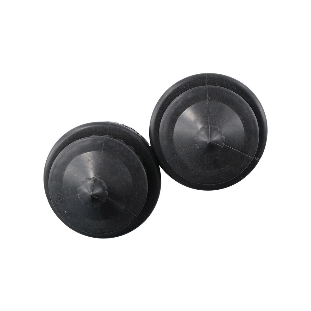 2pcs European Style Curtain Rod Cap Retro Roman Pole Curtain Rod Plug Drapery Rail End Practical Curtain Plastic Decorative Head