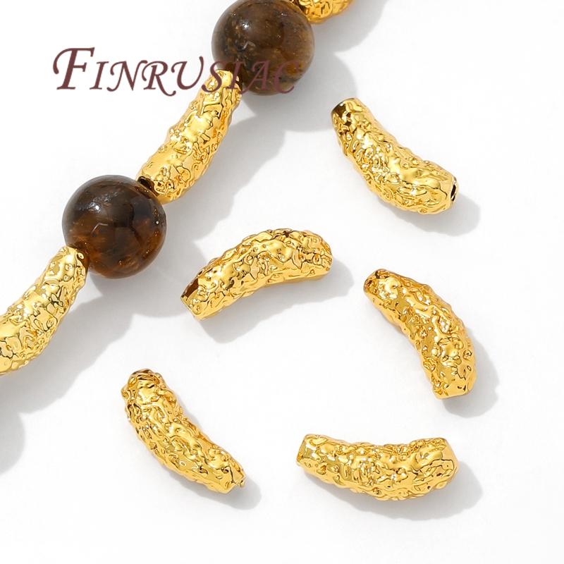 Spacer Beads 18K Gold Plated Separators For Bracelets,DIY Jewelry Accessories,Necklace Beads Findings,Separator for Beads