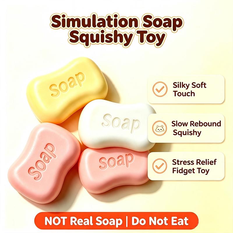 Simulationsseife Squishy Spielzeug Langsam Rückprallend PU Weich Quetschen Fidget Spielzeug Macaron Farbe Schreibtisch Dekoration Stressabbau Spielzeug Für Büro Erwachsene
