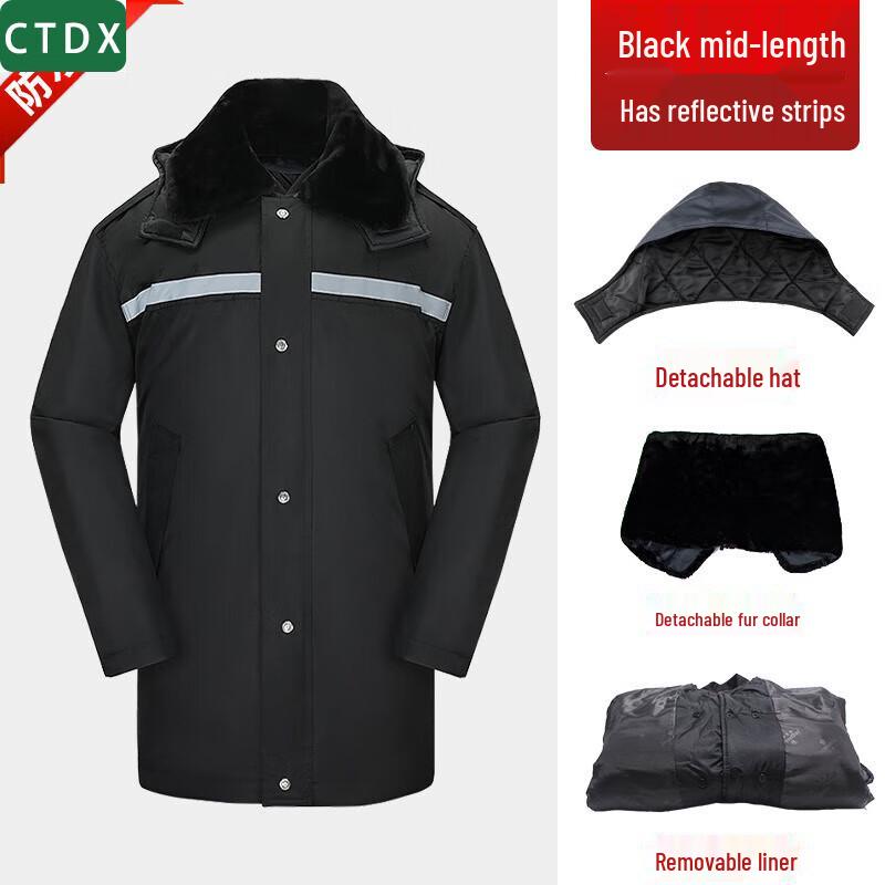 

CTDX Security Guard Reflective Winter Overcoat