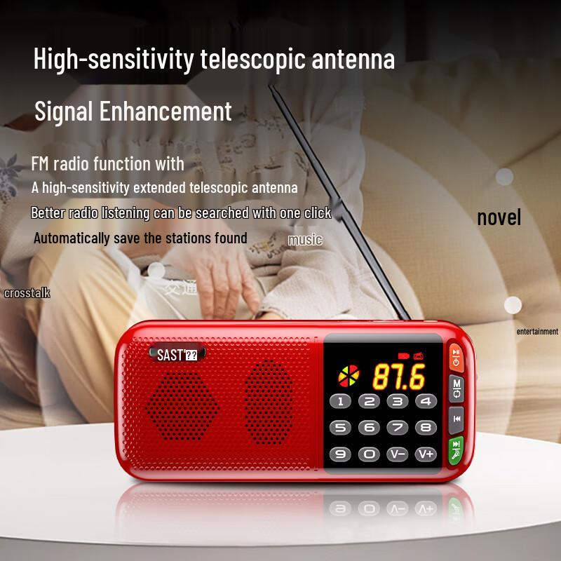 SAST Portable Multi-Function Radio & Media Player