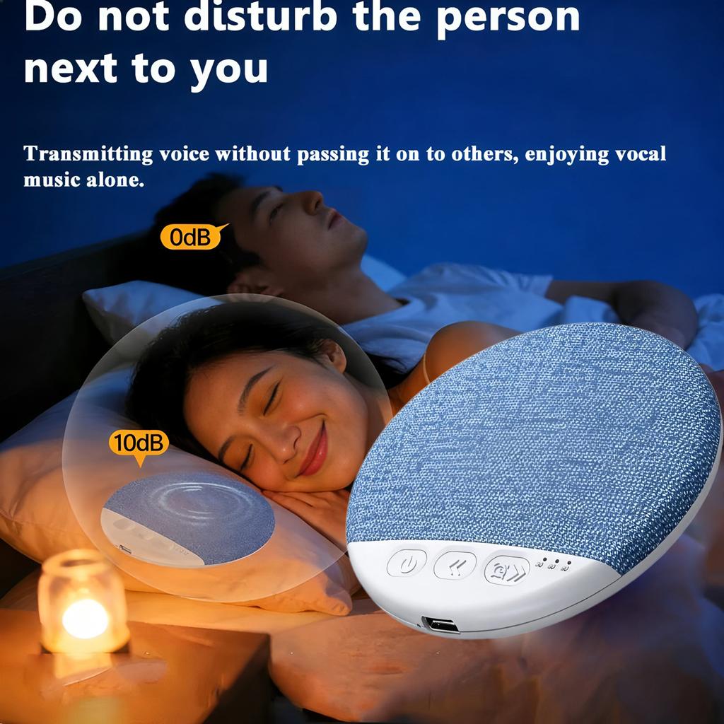 Wireless Pillow Speaker Bluetooth 5.4 Sleep Aid 360° Surround Sound HIFI Stereo Private Audio No Disturb Partner for Bed Side Sl