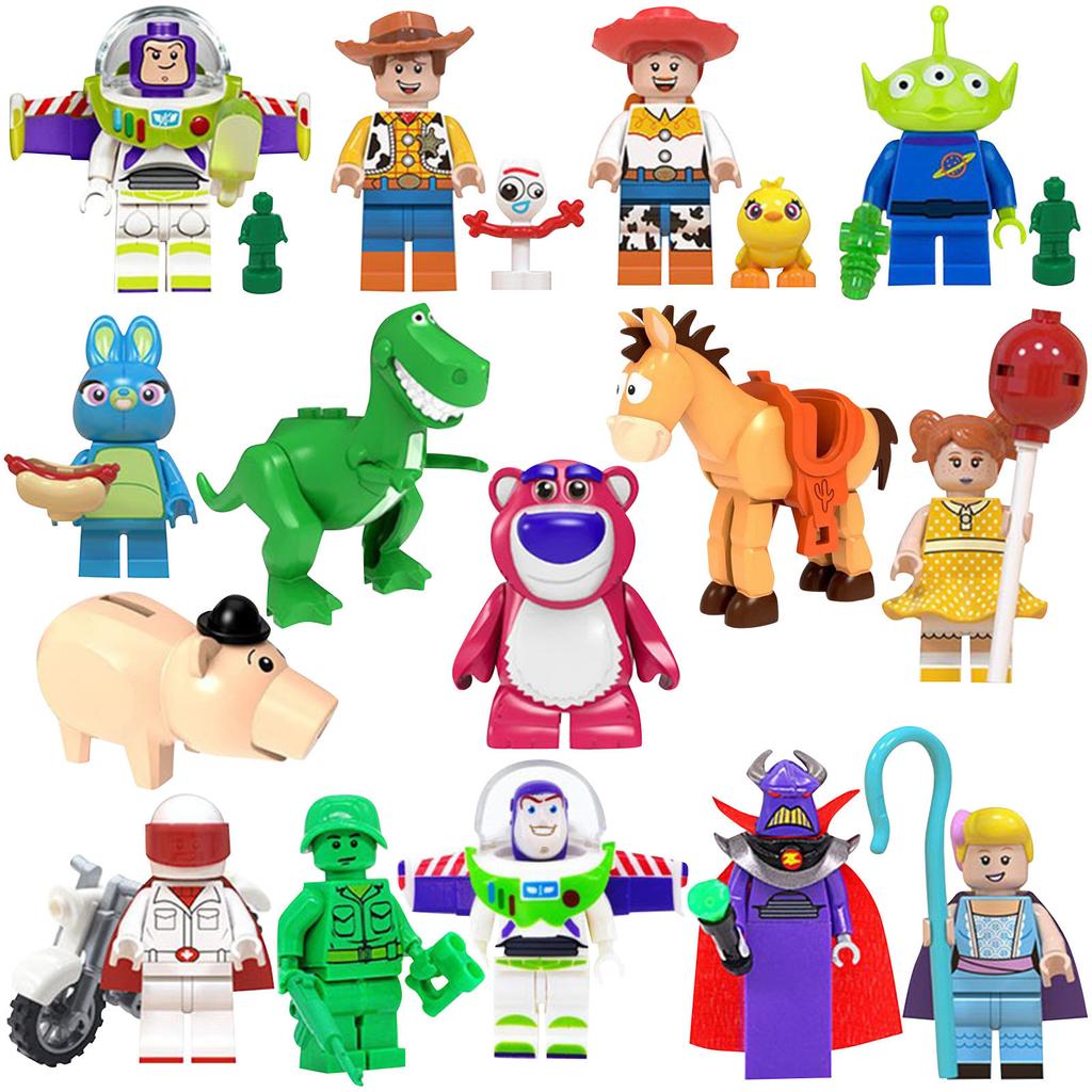 15 Pcs Building Block Kit Set, Cartoon Action Figures Toys,Gifts For Birthday, Christmas, Easter,Present For Children Fans Boys Girls