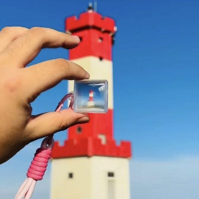 Pixel Filter Keychain: Acrylic Backpack Charm & Gift for Best Friend (Blind Box Edition)