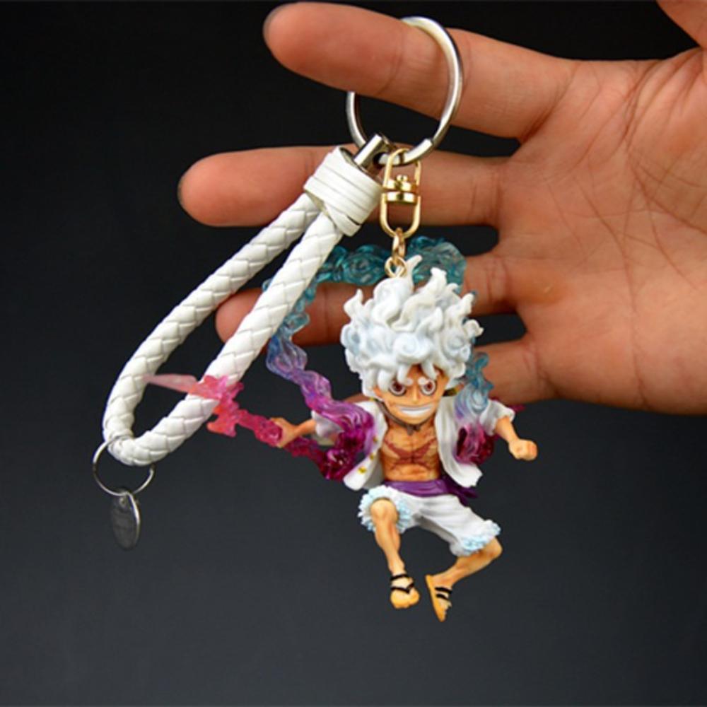 One Piece figurine model, ornament, keychain, Luffy anime key ring