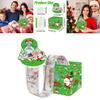 Christmas Celebration Money Box With Festive Green Santa For Event Decor And Gifting