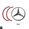 ABS Original Car Rear Trunk Badge Sticker Mercedes Emblem Snap Cover For Mercedes Benz C-class C300 W204 2008-2015 A2047580058